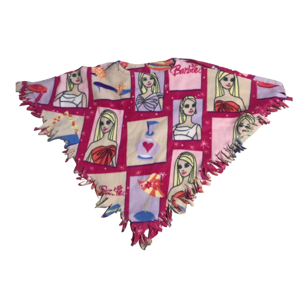 Barbie  Girl Fleece Pancho In Good Condition size Small